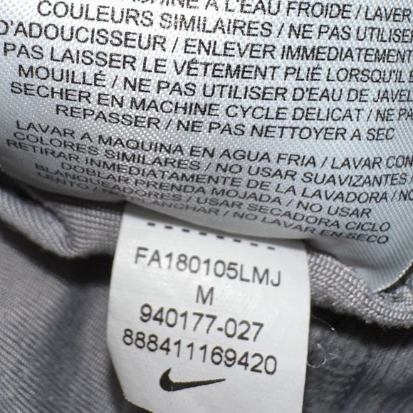Nike Men's Dri-Fit Quarter Zip Grey Pullover Lightweight Jacket Size Medium - Picture 5 of 9